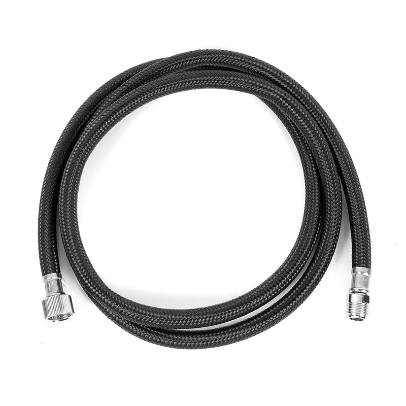 Black nylon braided pull-out hose