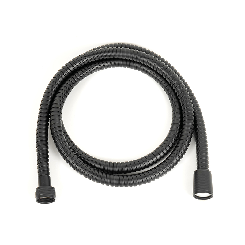 Matte black shower hose